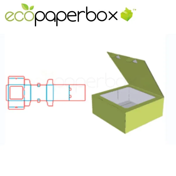 Tube Extension Box Type Flip Box Open Window Box Promotional Box Design Food Box Structure Ecosd0006-A017a