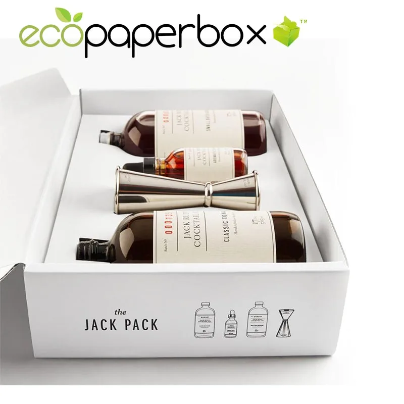 3 Bottle Wine Boxes Liquor Bottle Packaging for Shipping - 2