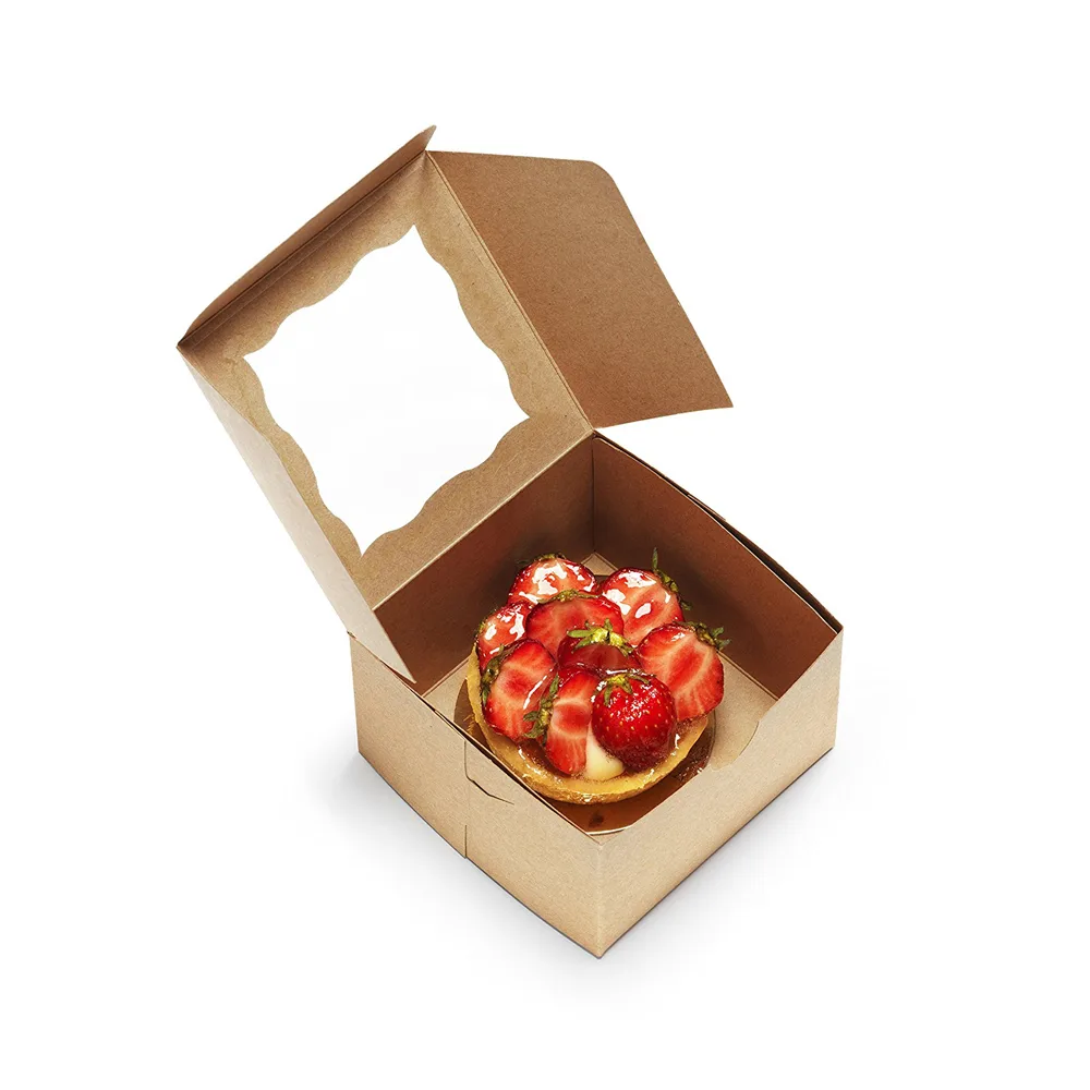 350gsm Kraft Box Small Cupcake Boxes | Food Packaging Box