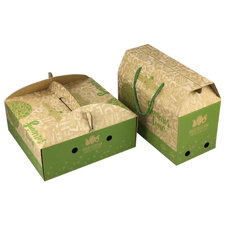 Corrugated Gift Packaging Box with Handle - 2