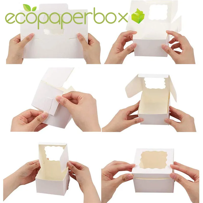Individual Doughnut Boxes Personalised Donut Packaging Box with Window Australia - 2