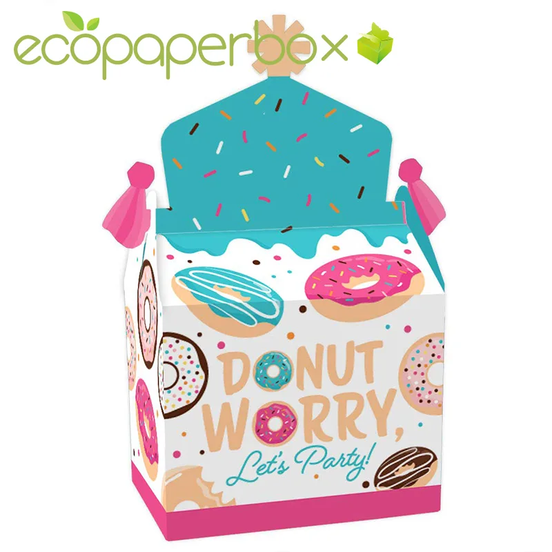 Individual Doughnut Boxes Personalised Donut Packaging Box with Window Australia - 4