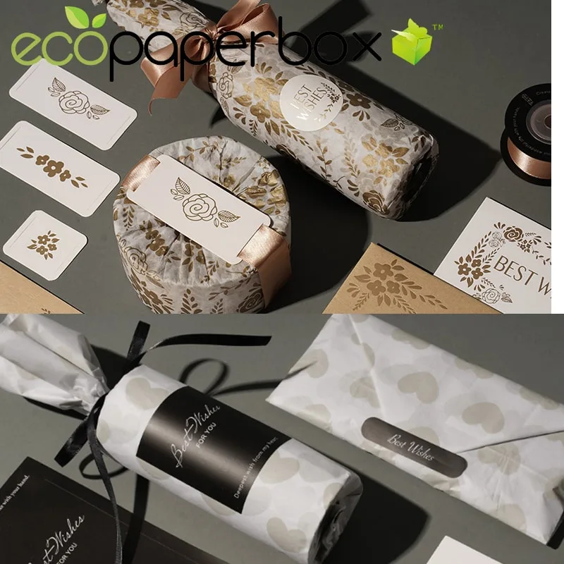 Printed Folding Eco Tissue Paper for Gift Box Bespoke Wrapping Paper - 2