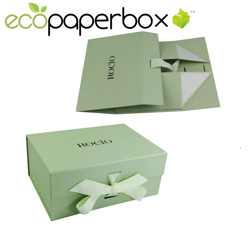 Luxury Collapsible Cardboard Gift Box with Magnetic Closure Foldable Gift Box Packaging with Lid - 2