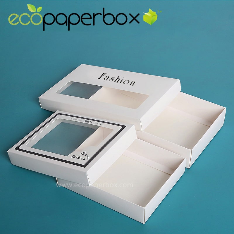 Custom Underwears and Bra Packaging Box Design Cardboard Folding Flat Pack GIft Boxes with Lid  