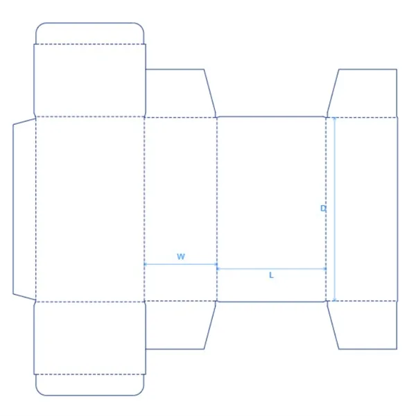 Straight Tuck End Box STE Cosmetic packaging Cardboard Box EPB0067-0210 - 2
