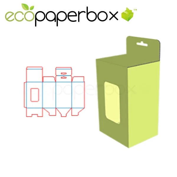 1-2-3 Bottom Box with Window and Hanger Tag