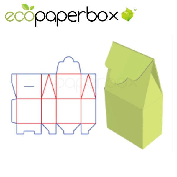 Custom Candy packaging lock box  roof-style packaging snack packaging gift packaging structure ECOSD00016-B016