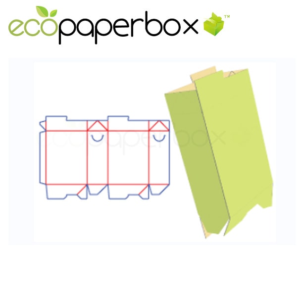   Custom Adhesive bottom tube box  color box  paper-mounted corrugated pit tray  covered as connected folding ECOSD00064-H011
