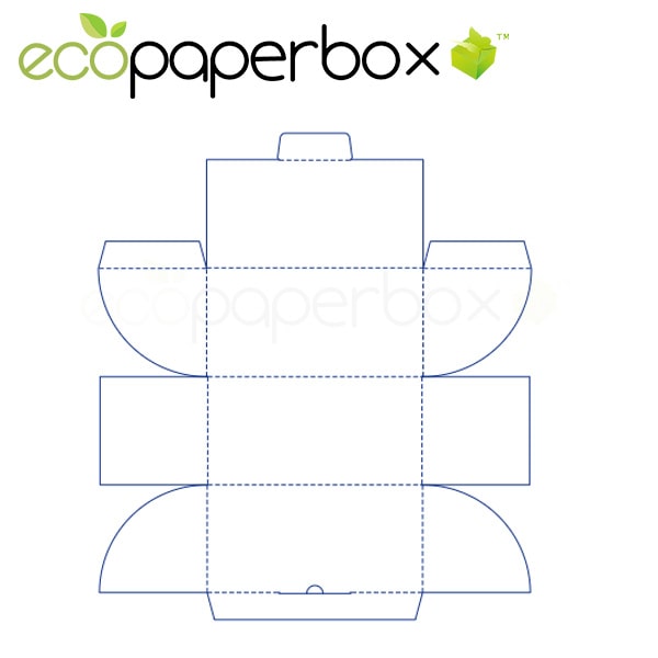   Custom Express box design self-locking tray box flip box ECOSD00096-R014