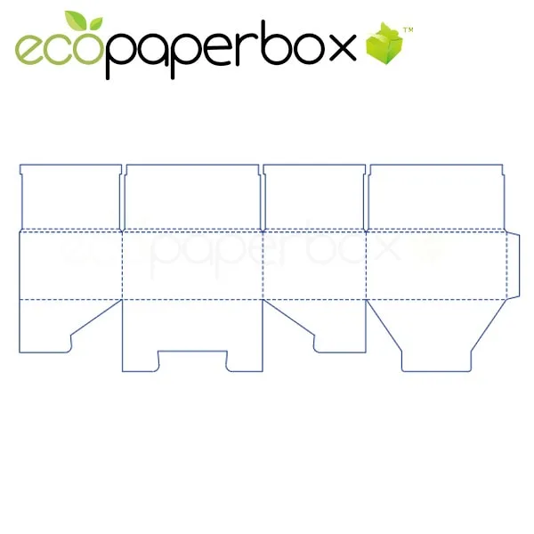 Lock Bottom Tray Box Display Box Display Box Exhibition Product Packaging Design Ecosd00052-R009 - 2