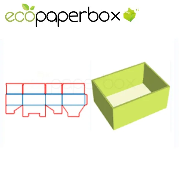 Lock Bottom Tray Box Display Box Display Box Exhibition Product Packaging Design Ecosd00052-R009