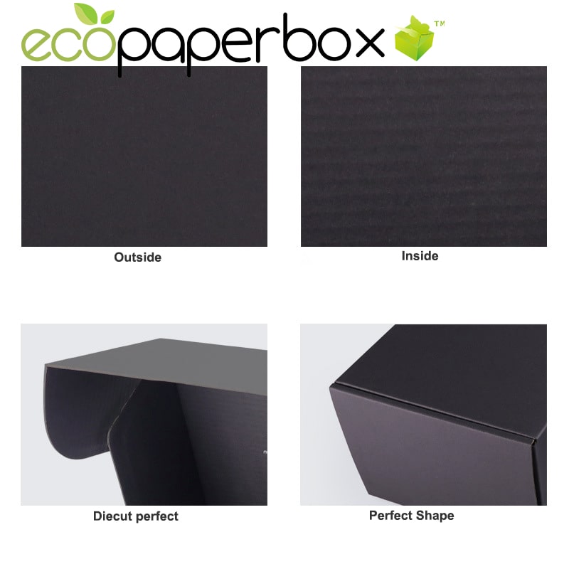 Custom Logo Black Box Mailers Corrugated Packaging Australia from China