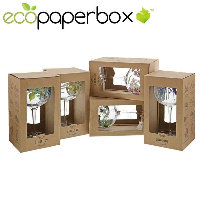 Custom Your Boxes for Wine Glasses Personalized Cardboard Box for Gin Glass packaging boxes 