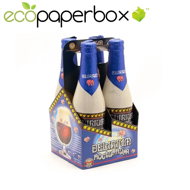 Corrugated Cardboard Beer Carriers 6 Pack and 4 Pack Bottle Holder - 2