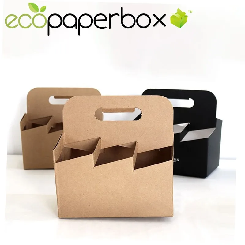 Corrugated Cardboard Beer Carriers 6 Pack and 4 Pack Bottle Holder - 4