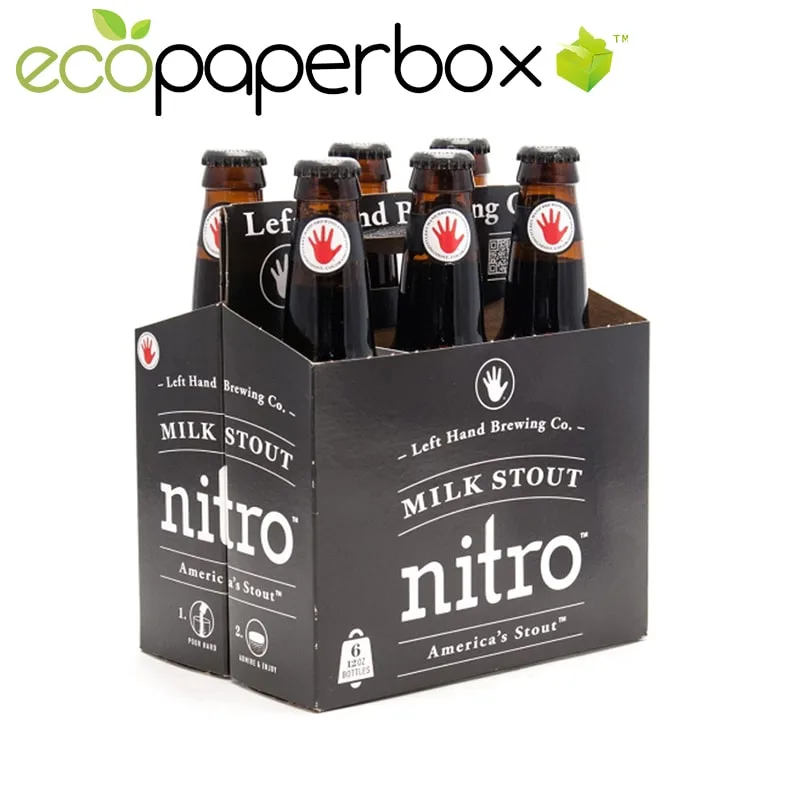 Corrugated Cardboard Beer Carriers 6 Pack and 4 Pack Bottle Holder - 5