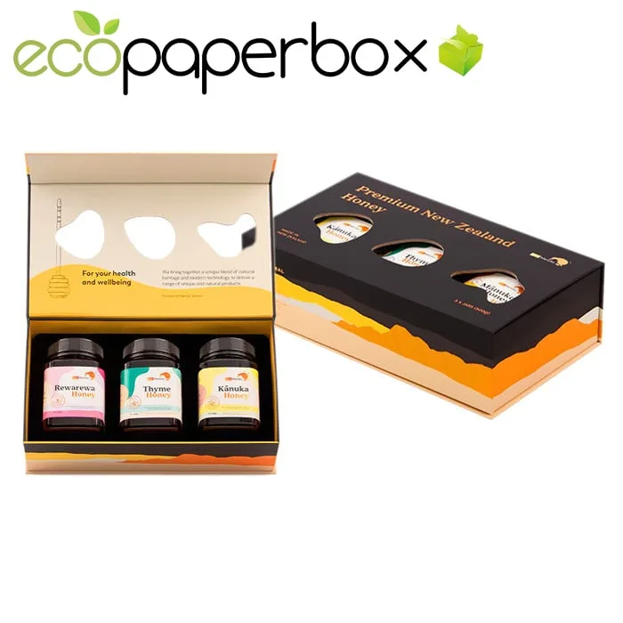 Printed The Best Rigid Packaging for Honey Gift Pack Boxes NZ