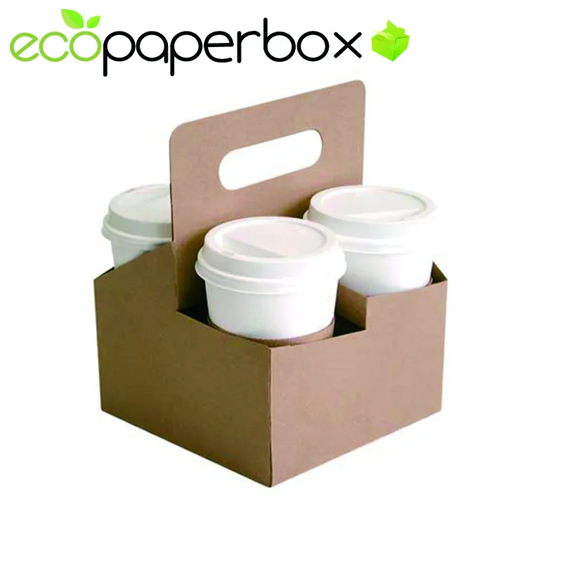 4 Cup Holder Drink Beverage Carrier with Handles from China