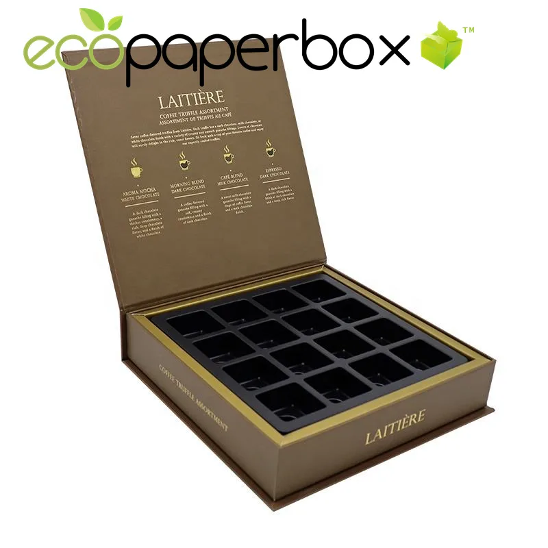 Delightful Customized Chocolate Box with Natural Packaging and Tray Inserts - 3