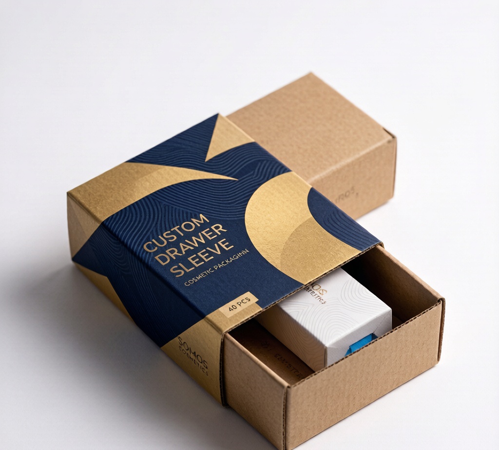 Custom Drawer Sleeve Corrugated Boxes with Full-Color Printing