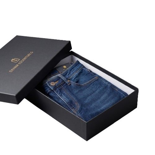 Custom Jeans Box Rigid Denim Apparel Packaging - 1